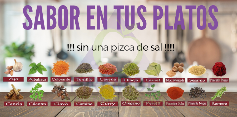 Sabor en tus platos sin una pizca de sal
