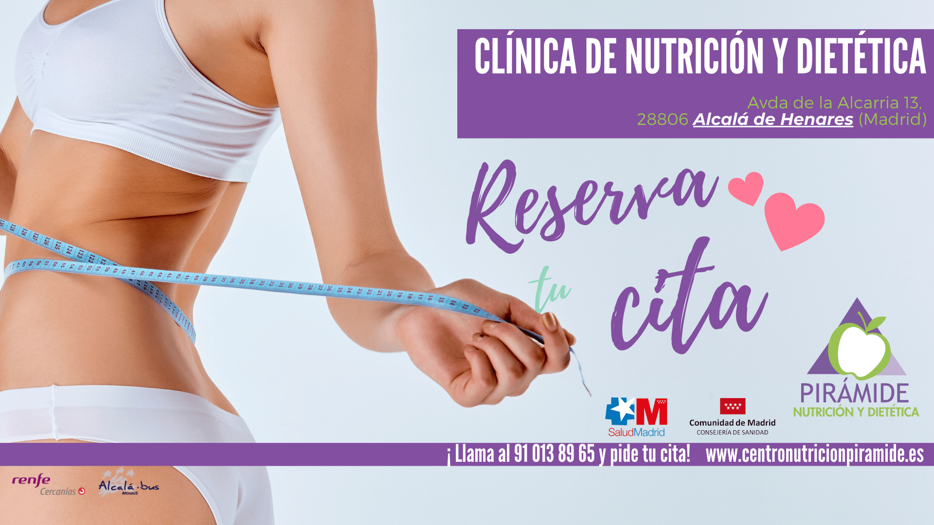 Centro de Nutrición Pirámide en Alcalá de Henares, donde hacemos los tratamientos